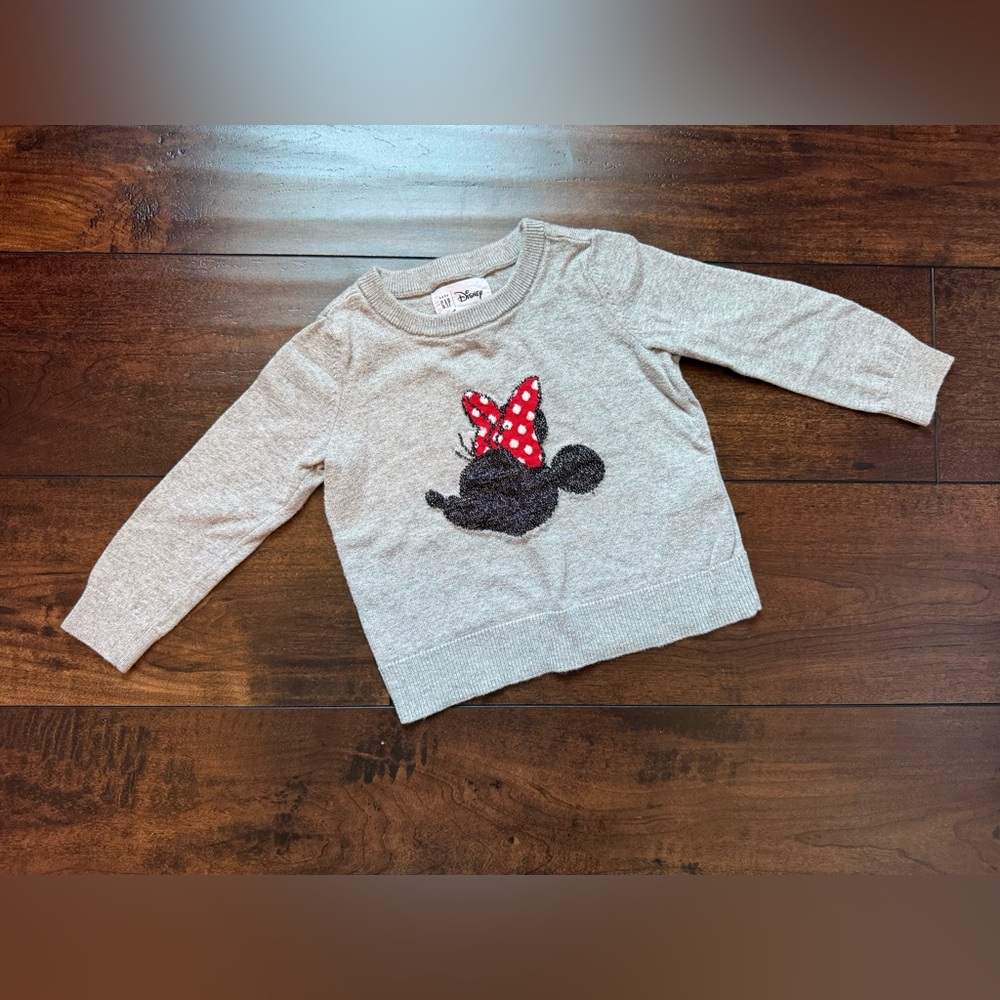 GAP Girl Minnie Mouse Sweater 2T